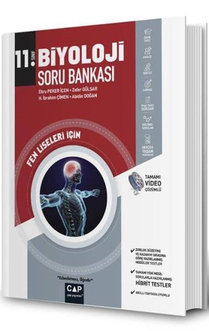 Çap Yayınları 11. Sınıf Biyoloji Fen Lisesi Soru Bankası