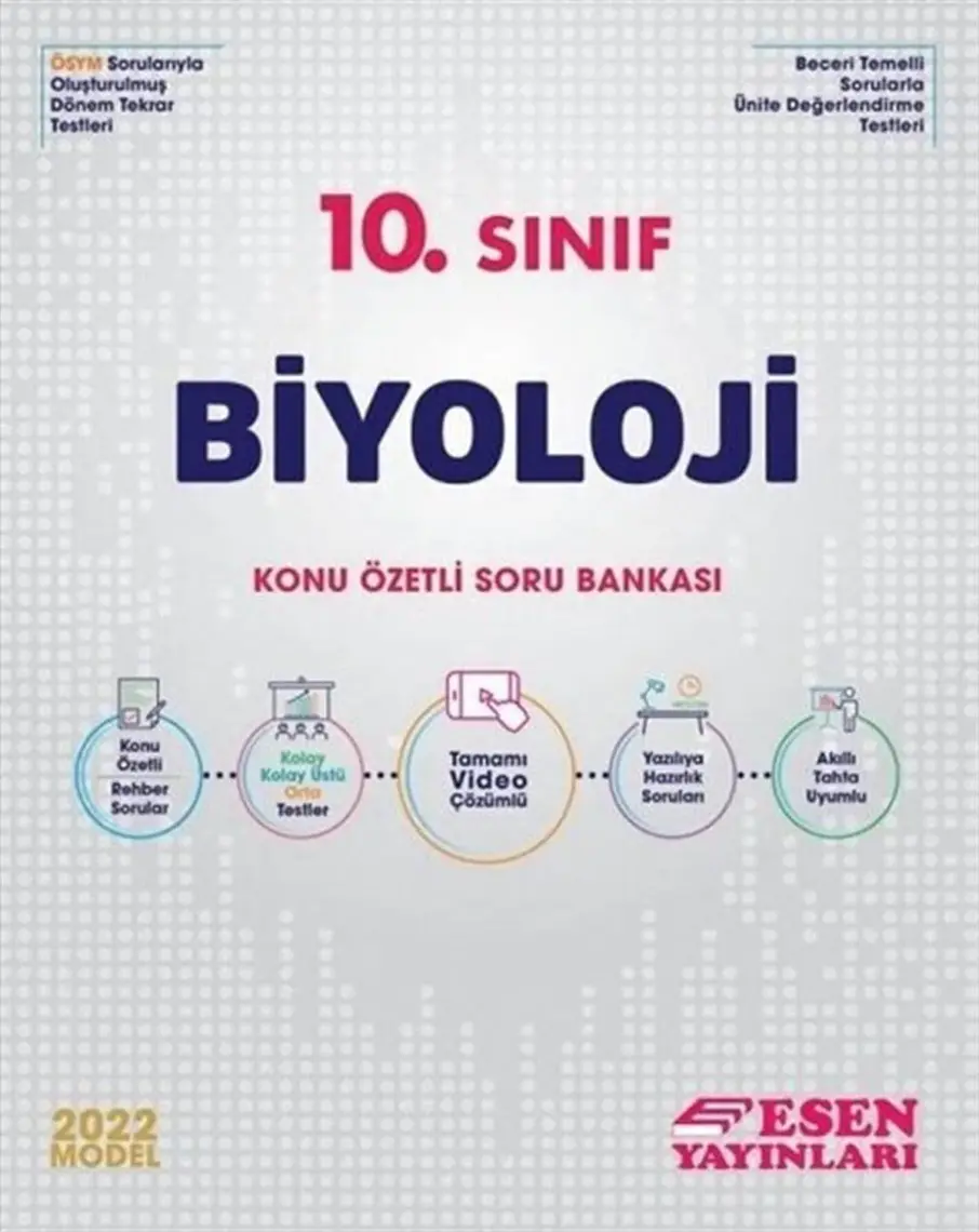 Esen Yayınları 10. Sınıf Biyoloji Konu Özetli Soru Bankası
