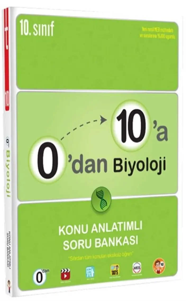 Tonguç Akademi 0'dan 10'a Biyoloji Konu Anlatımlı Soru Bankası