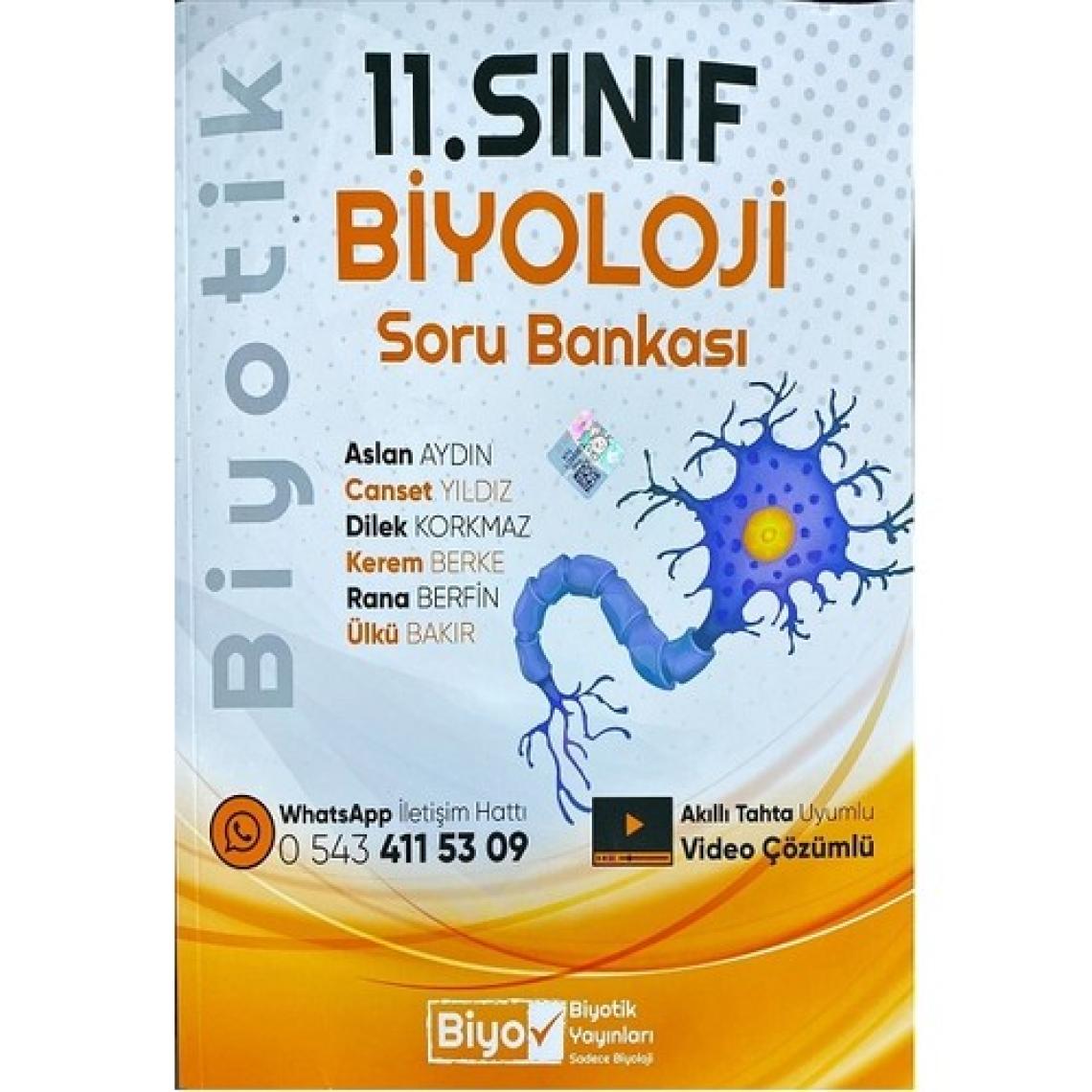 Biyotik Yayınları 11. Sınıf 2023 Biyoloji Soru Bankası Güncellenmiş Yeni Baskı