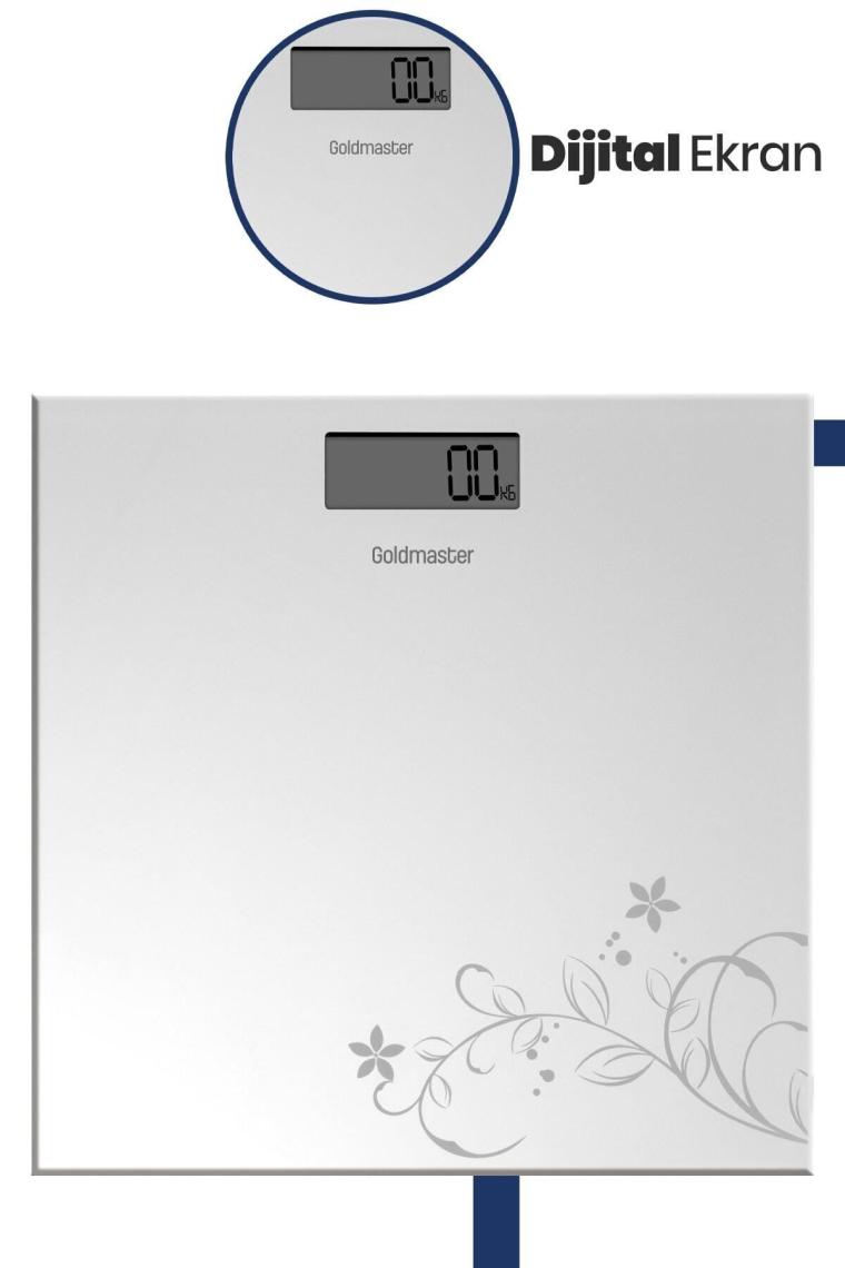 Trendfit Dijital Lcd Ekran Temperli Cam 180 Kg Kapasiteli Banyo Baskül Tartı