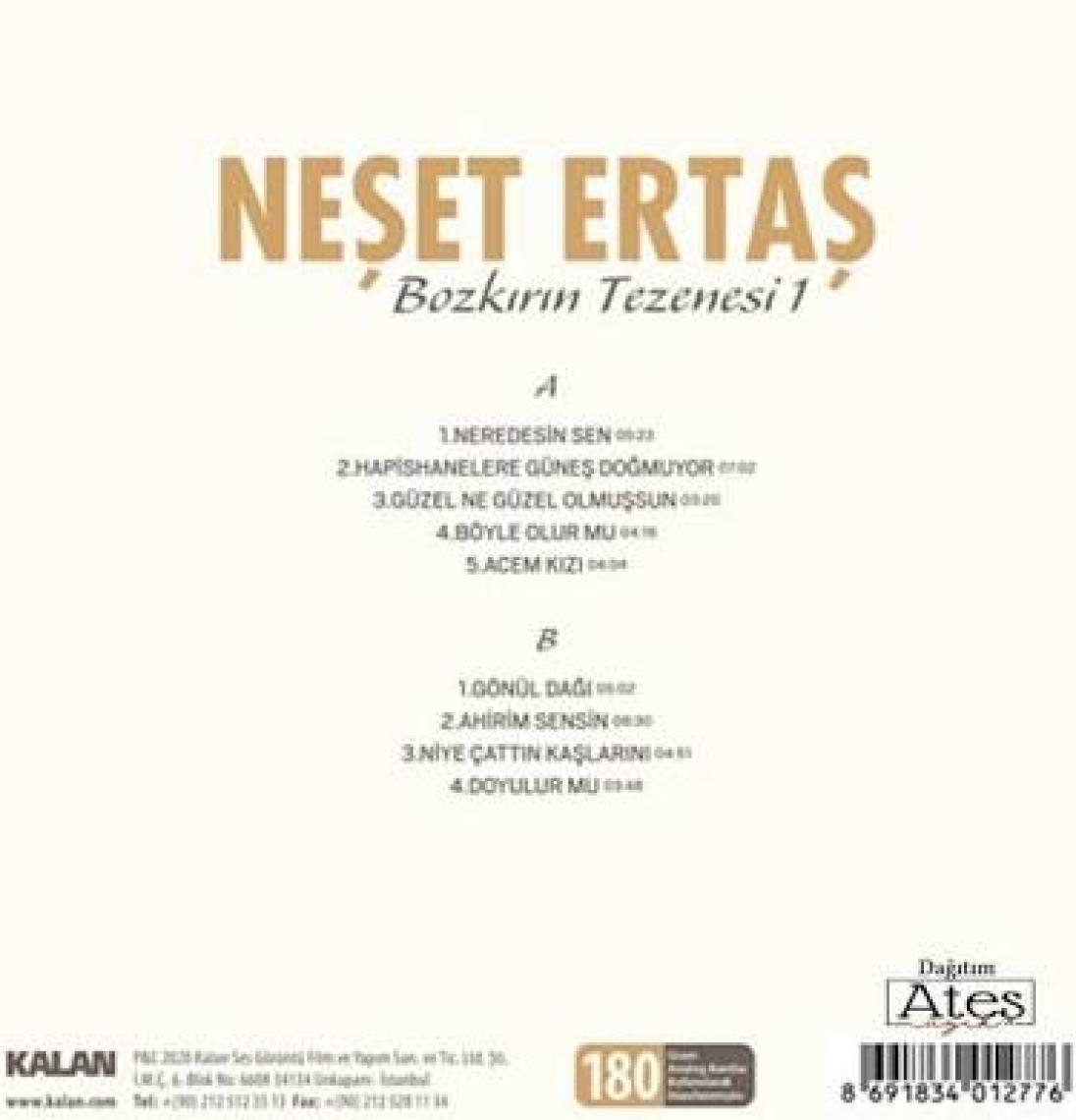 Neşet Ertaş - Bozkırın Tezenesi 1 (Plak)