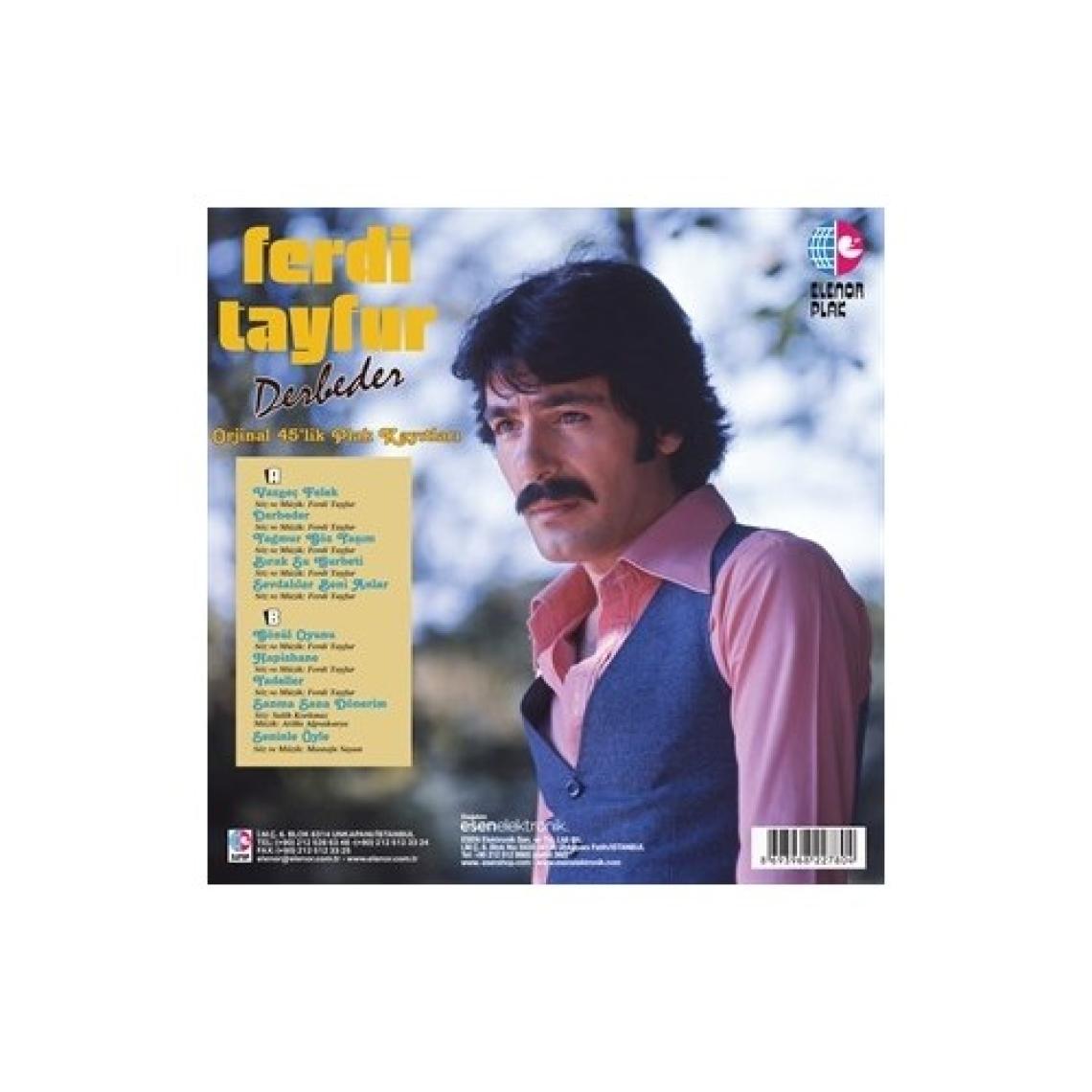 Ferdi Tayfur - Derbeder - Orijinal 45'lik Plak Kayıtları (Plak)