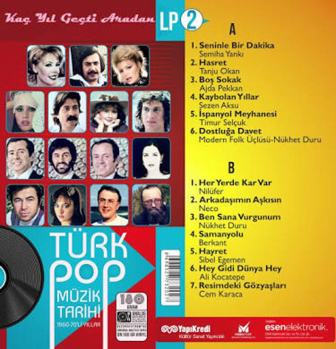 Alithestereo Çeşitli Sanatçılar Türk Pop Müzik Tarihi 1960-70'lı Yıllar-2 Plak