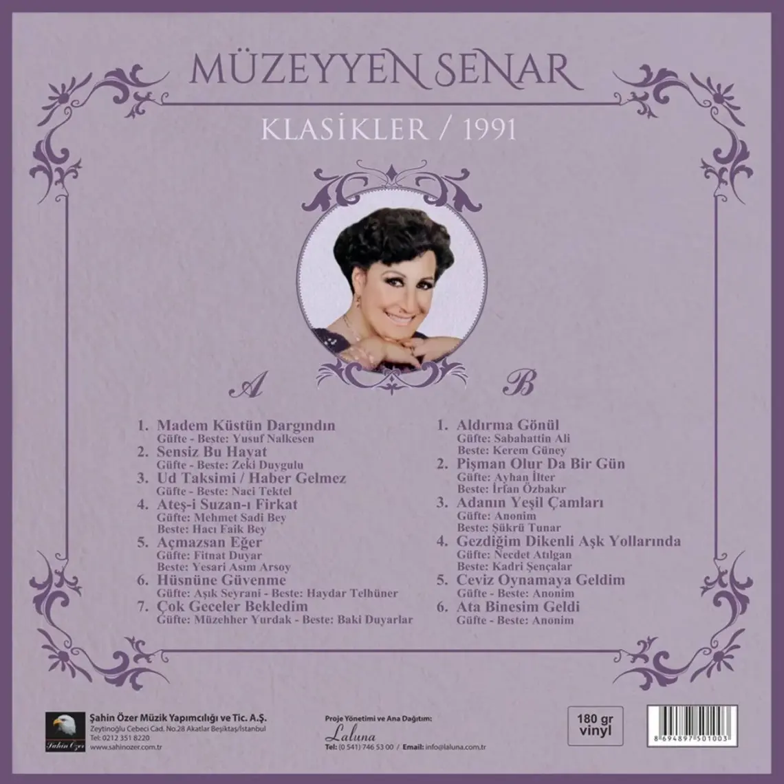 Müzeyyen Senar – Klasikler 1991 (Plak)