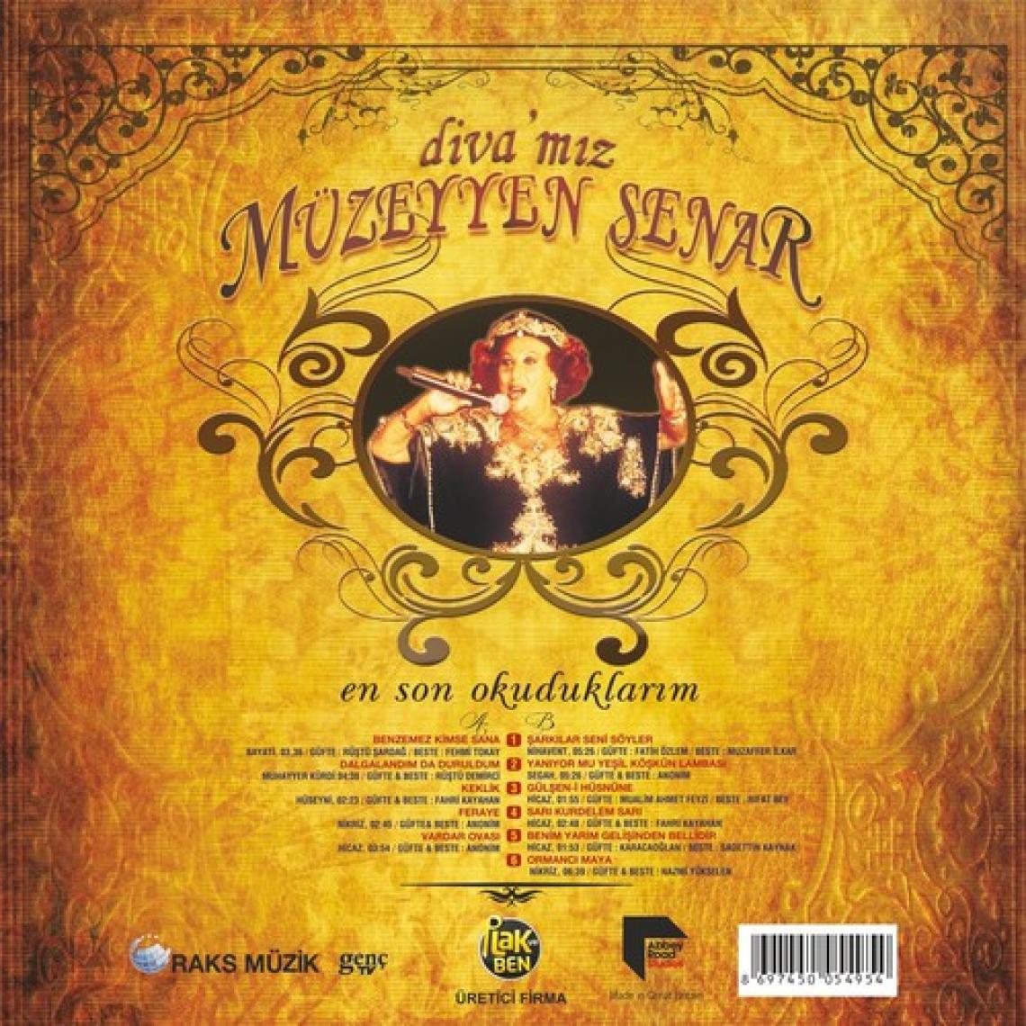 Müzeyyen Senar / Diva'Mız -En Son Okuduklarım Plak