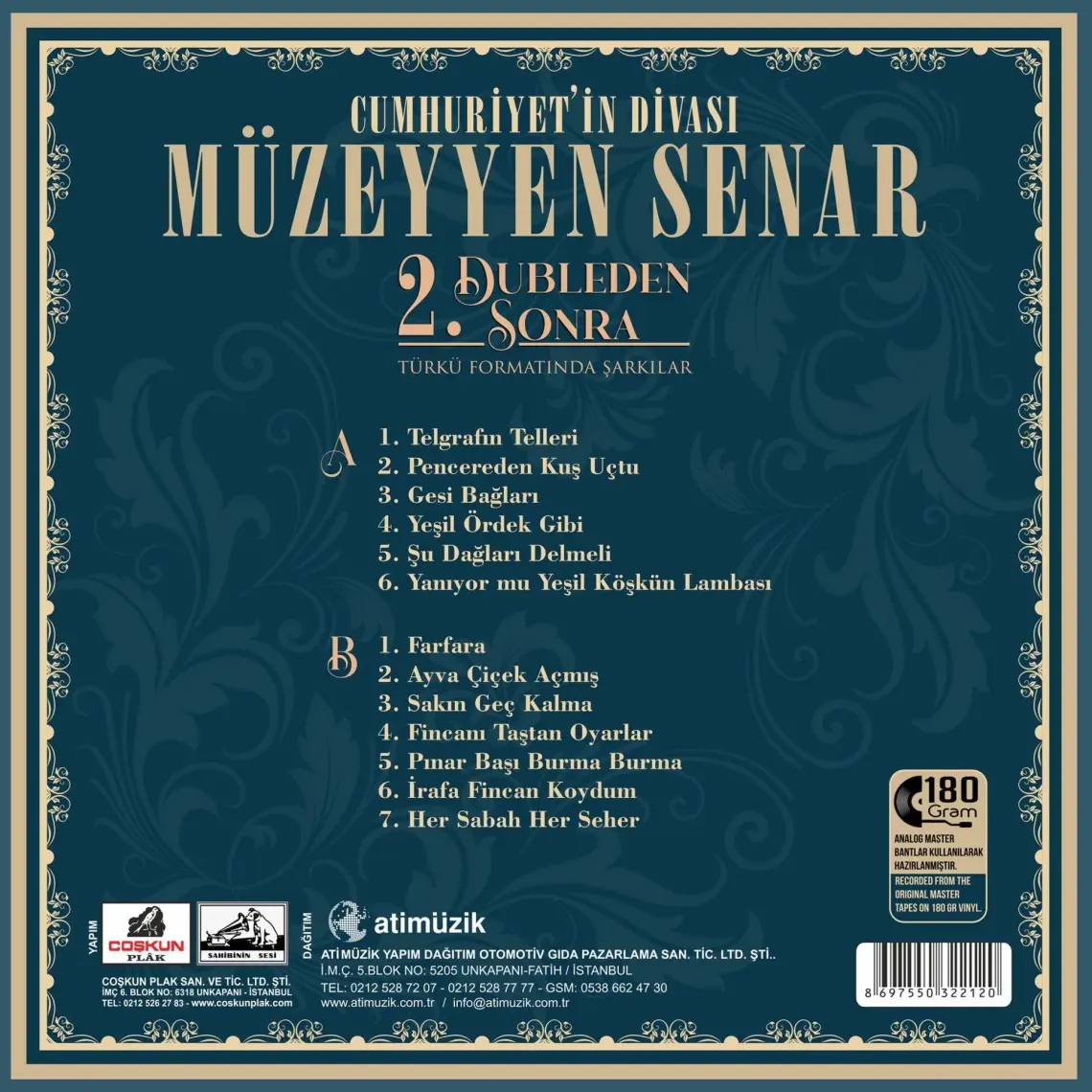 Müzeyyen Senar  / 2. Dubleden Sonra (Analog Kayıt 180 gr)(Plak)