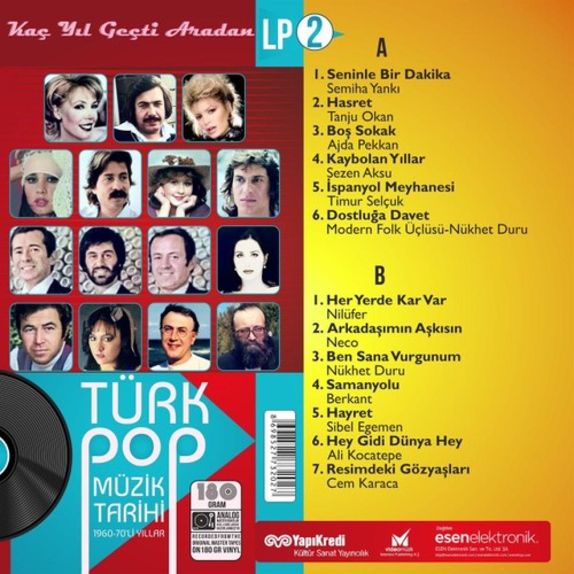 Türk Pop Müzik Tarihi 1960-70'li Yıllar Vol:2 - ( Plak )