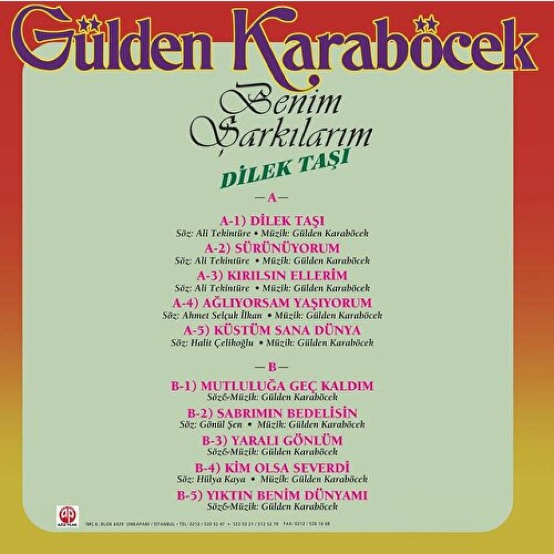 Gülden Karaböcek - Benim Şarkılarım / Dilek taşı (Plak)