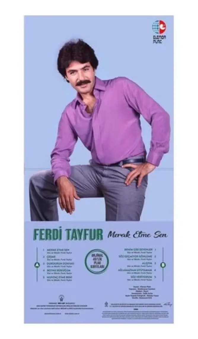 Elenor Plak Ferdi Tayfur - Merak Etme Sen - Orjinal 45'lik  Plak Kayıtları (Lp)