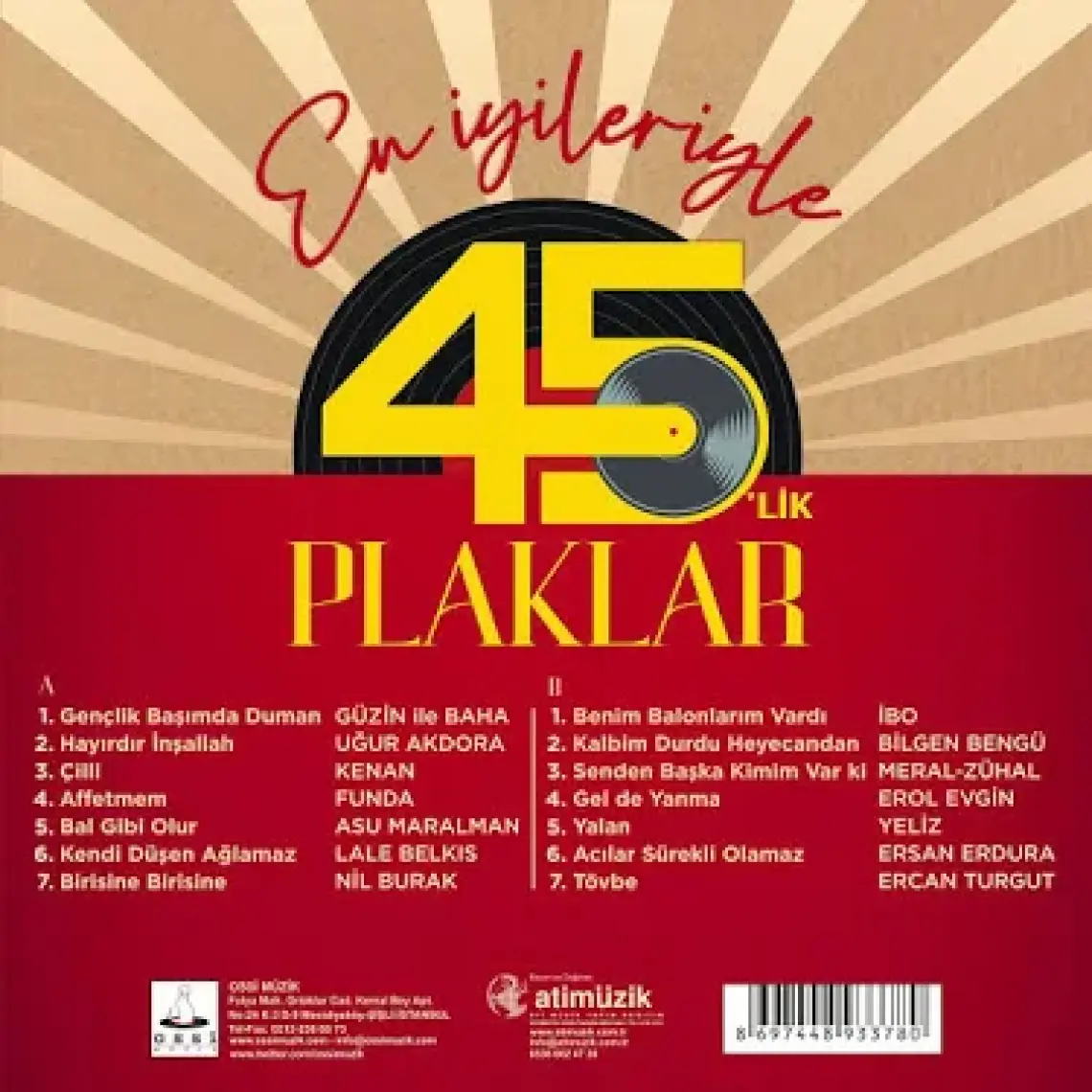En İyileriyle 45'lik Plaklar