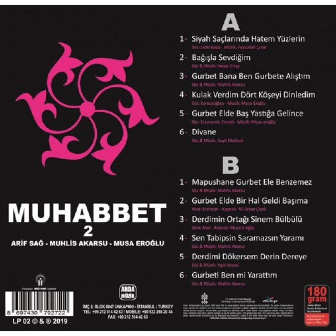 Musa Eroğlu & Arif Sağ & Muhlis Akarsu - Muhabbet 2 - Plak