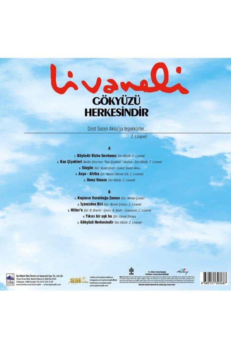 Zülfü Livaneli - Gökyüzü Herkesindir (plak)
