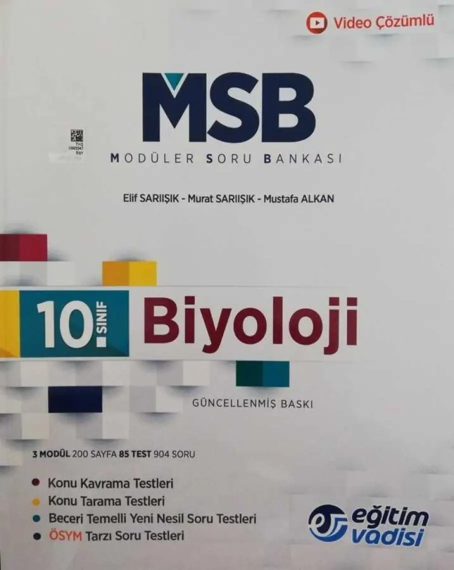 Eğitim Vadisi Yayınları 10.Sınıf PDF Kimya Video Anlatım Destekli