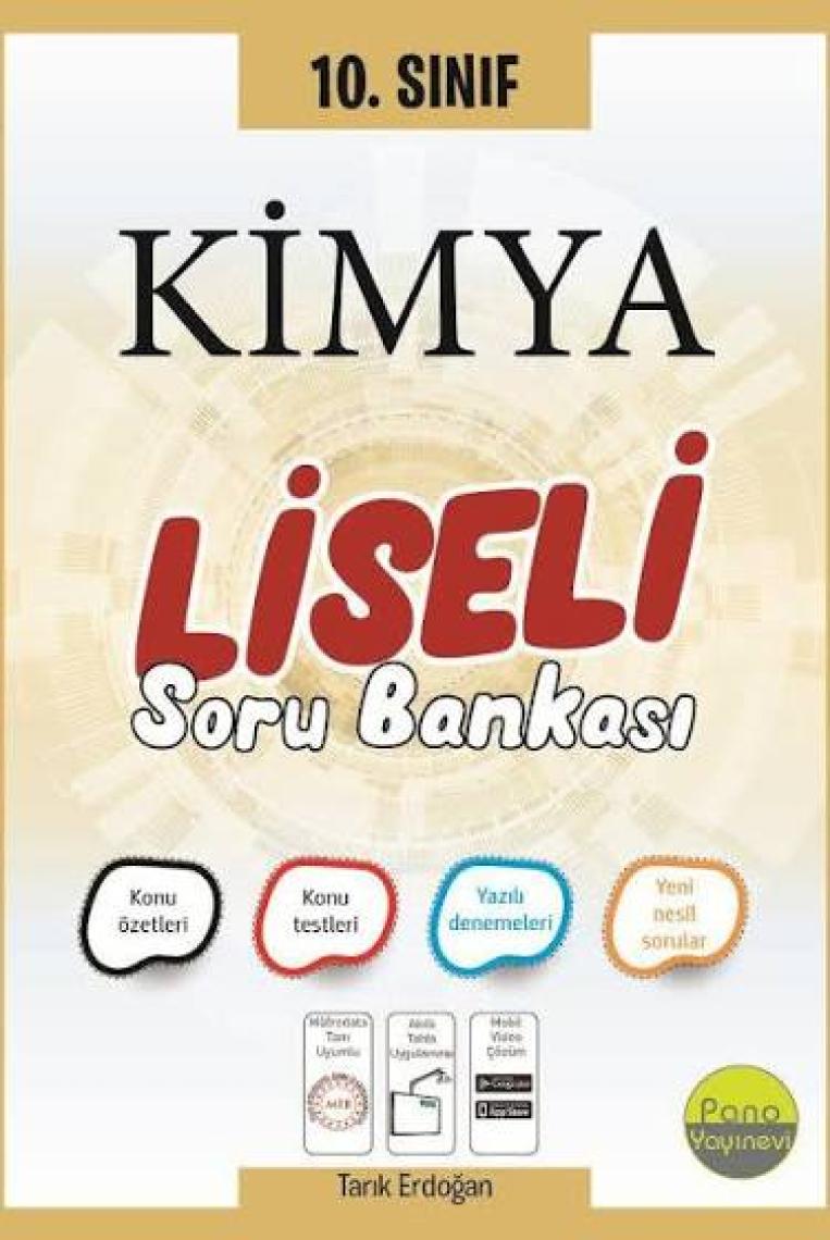 Pano 10. Sınıf Kimya Soru Bankası (Liseli)