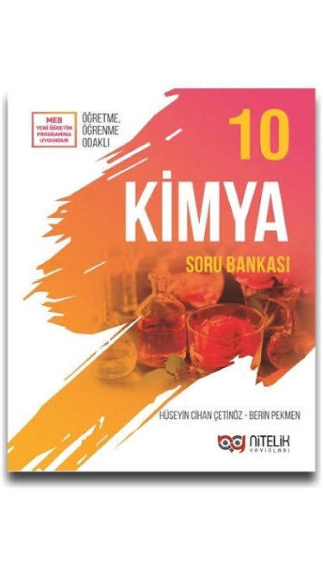 Nitelik Yayınları 10. Sınıf Kimya Soru Bankası - Hüseyin Cihan Çetinöz