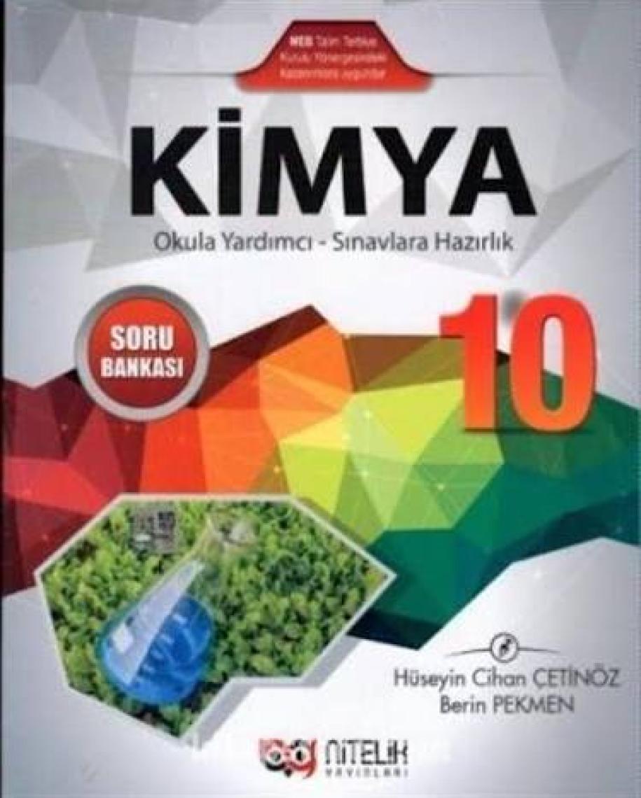 Nitelik Yayınları 10. Sınıf Kimya Soru Bankası - Hüseyin Cihan Çetinöz