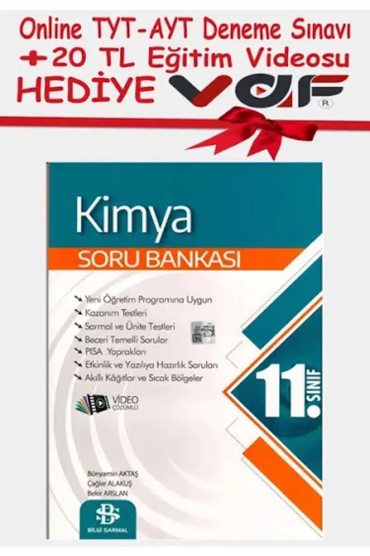 Bilgi Sarmal Yayınları 11. Sınıf Kimya Soru Bankası