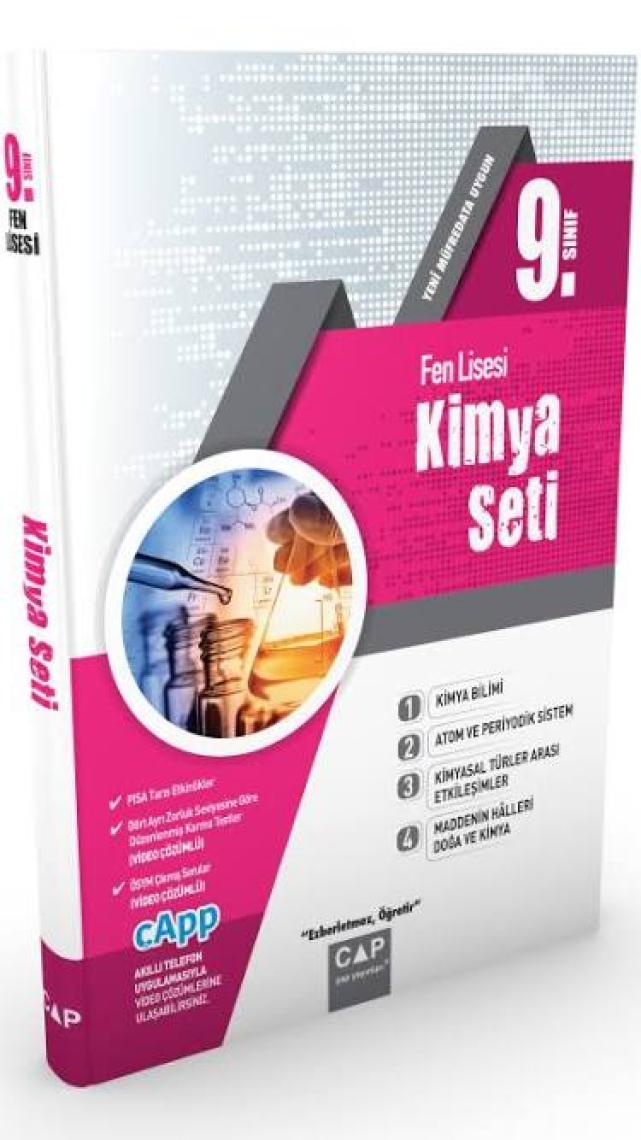 Çap Yayınları 9. Sınıf Fen Lisesi Kimya Seti