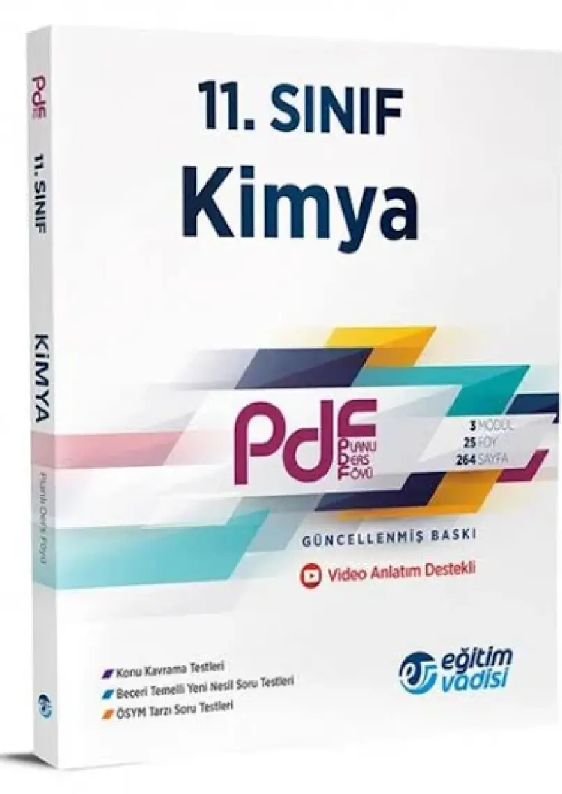 Eğitim Vadisi Yayınları 11.Sınıf Kimya PDF Planlı Ders Föyü