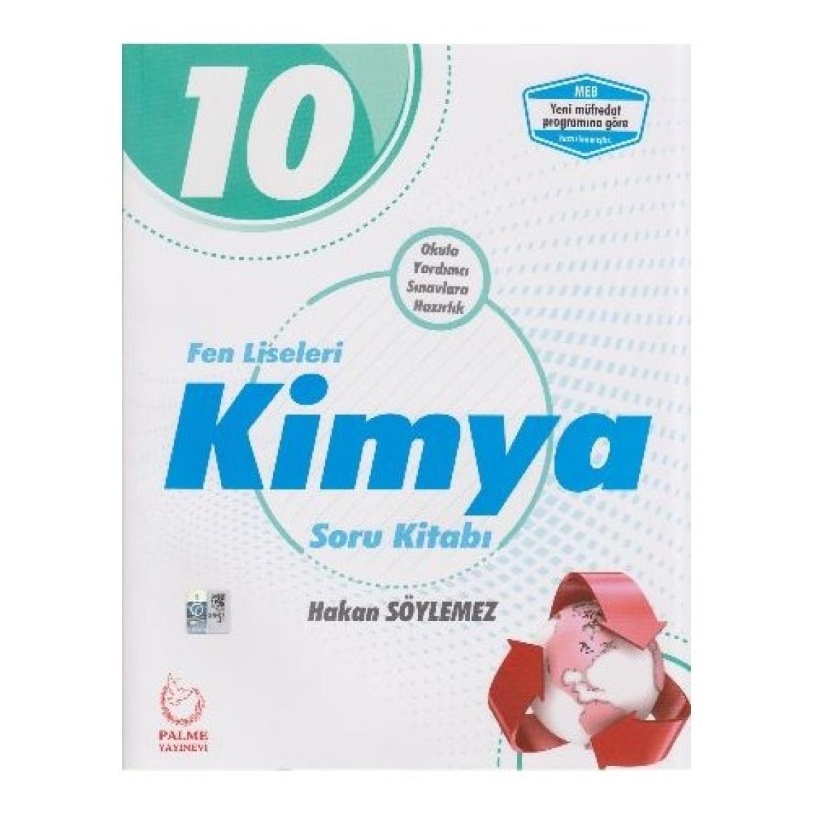 Palme Yayıncılık 10. Sınıf Fen Liseleri Kimya Soru Kitabı