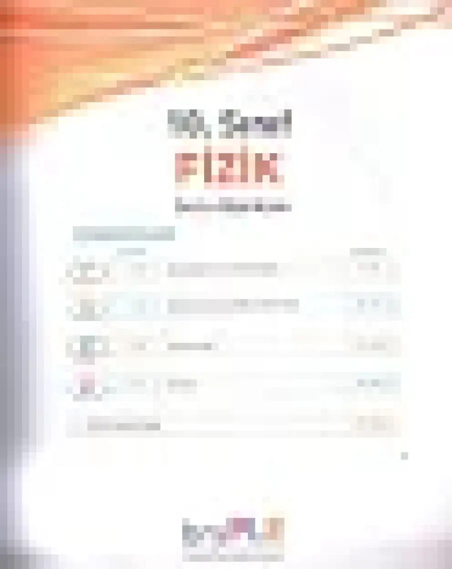 Bry Birey Eğitim Yayınları PLE 10. Sınıf Fizik Soru Bankası