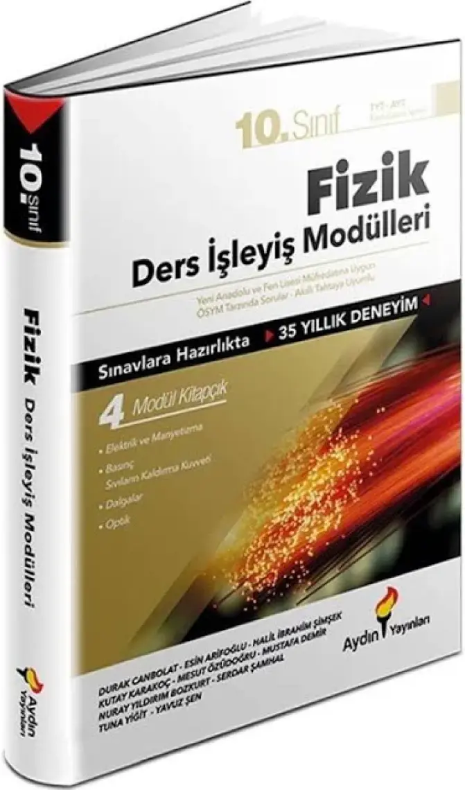 Aydın Yayınları 10. Sınıf Fizik Ders İşleyiş Modulleri 4 Modül Kitapçık