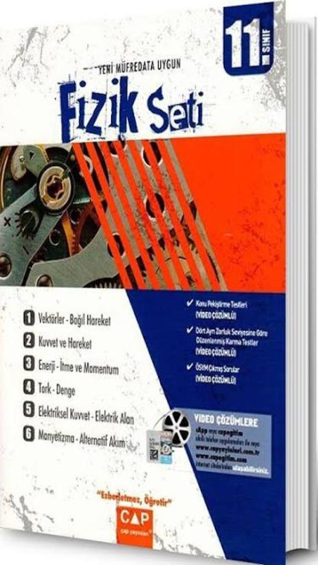 Çap Yayınları 11. Sınıf Anadolu Lisesi Fizik Seti
