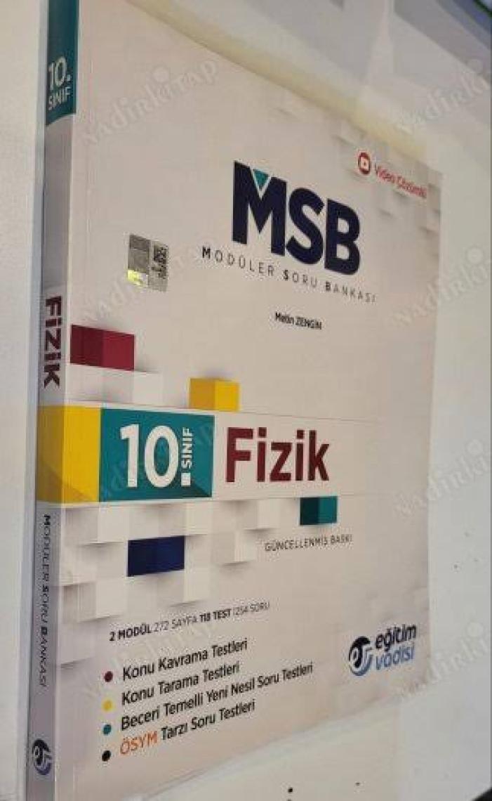 Eğitim Vadisi Yayınları 10.Sınıf Fizik Modüler Soru Bankası