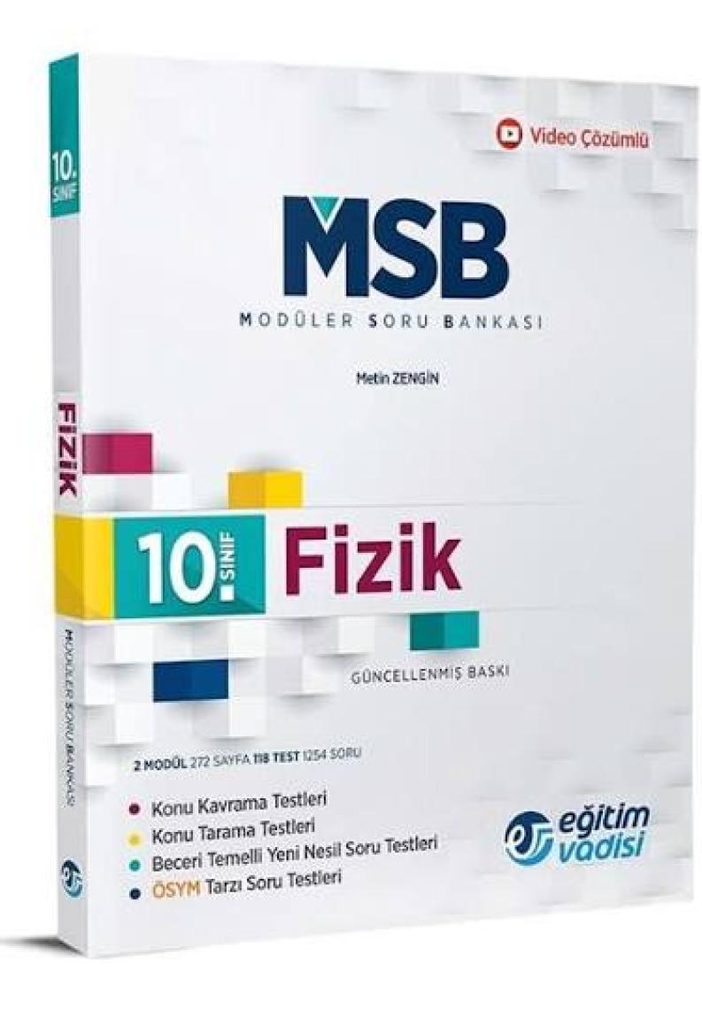 Eğitim Vadisi Yayınları 10.Sınıf Fizik Modüler Soru Bankası
