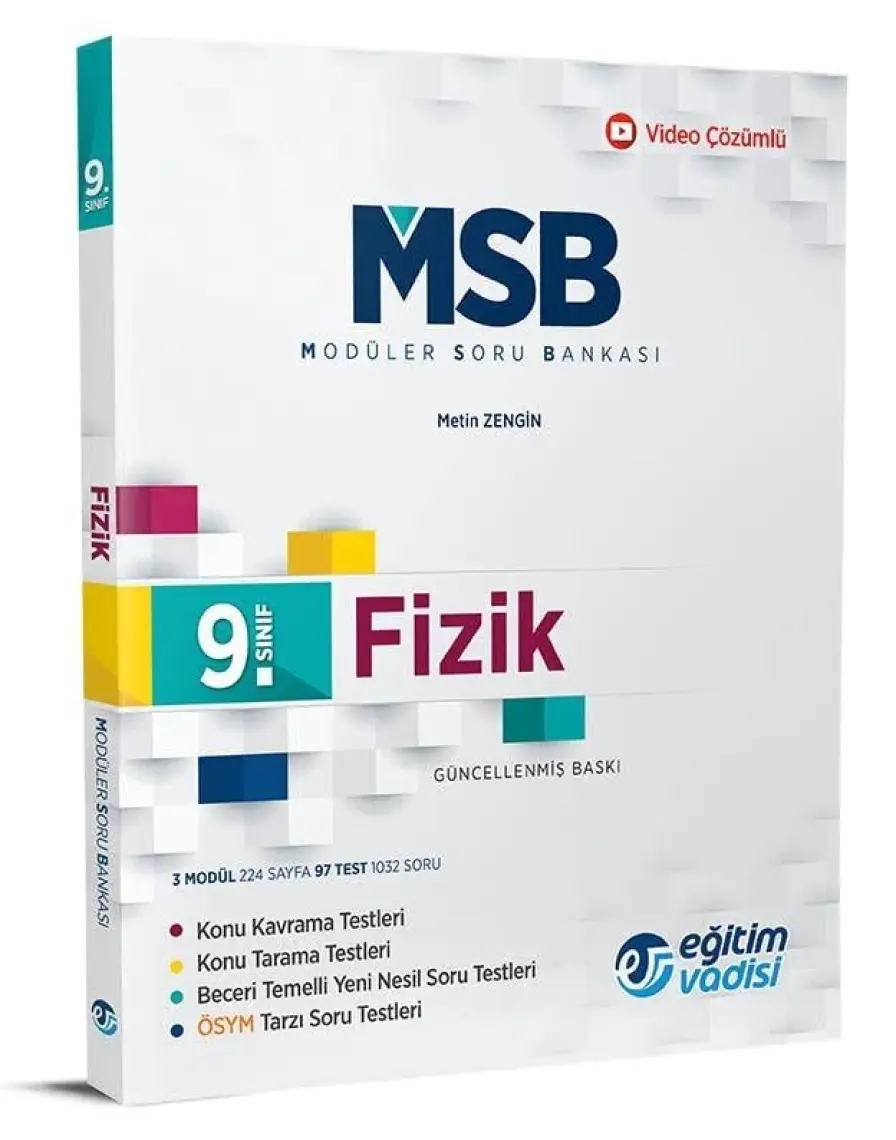 Eğitim Vadisi Yayınları 9.Sınıf Fizik Modüler Soru Bankası