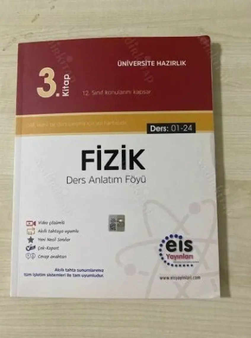 Eis Yayınları Fizik 3. Kitap Ders Anlatım Föyü