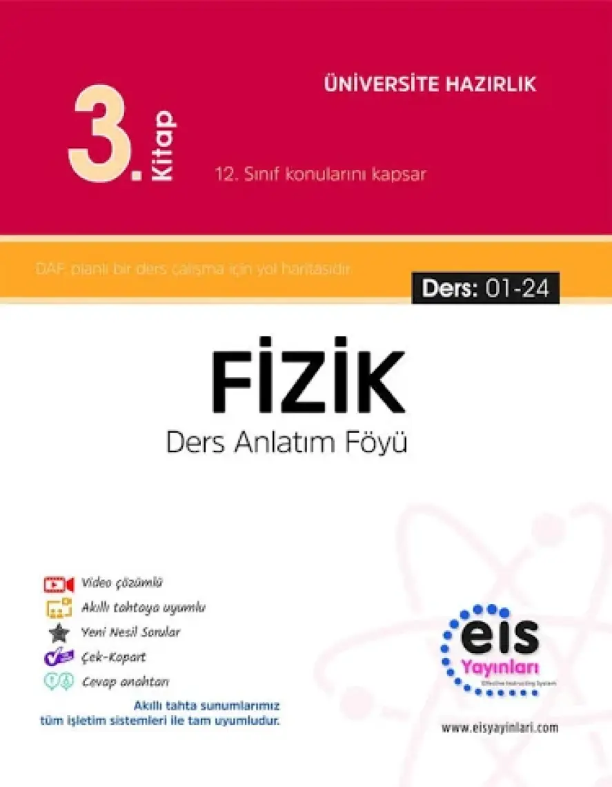 Eis Yayınları Fizik 3. Kitap Ders Anlatım Föyü