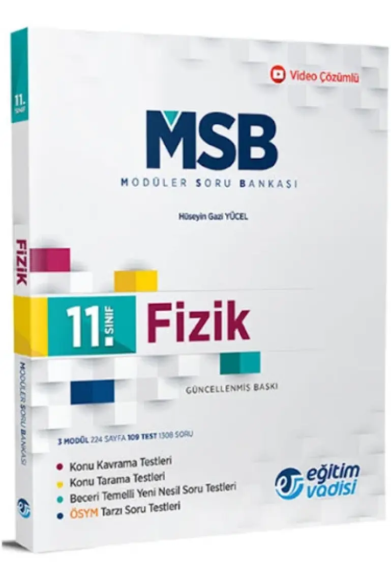 Eğitim Vadisi Yayınları 11.Sınıf Fizik Modüler Soru Bankası