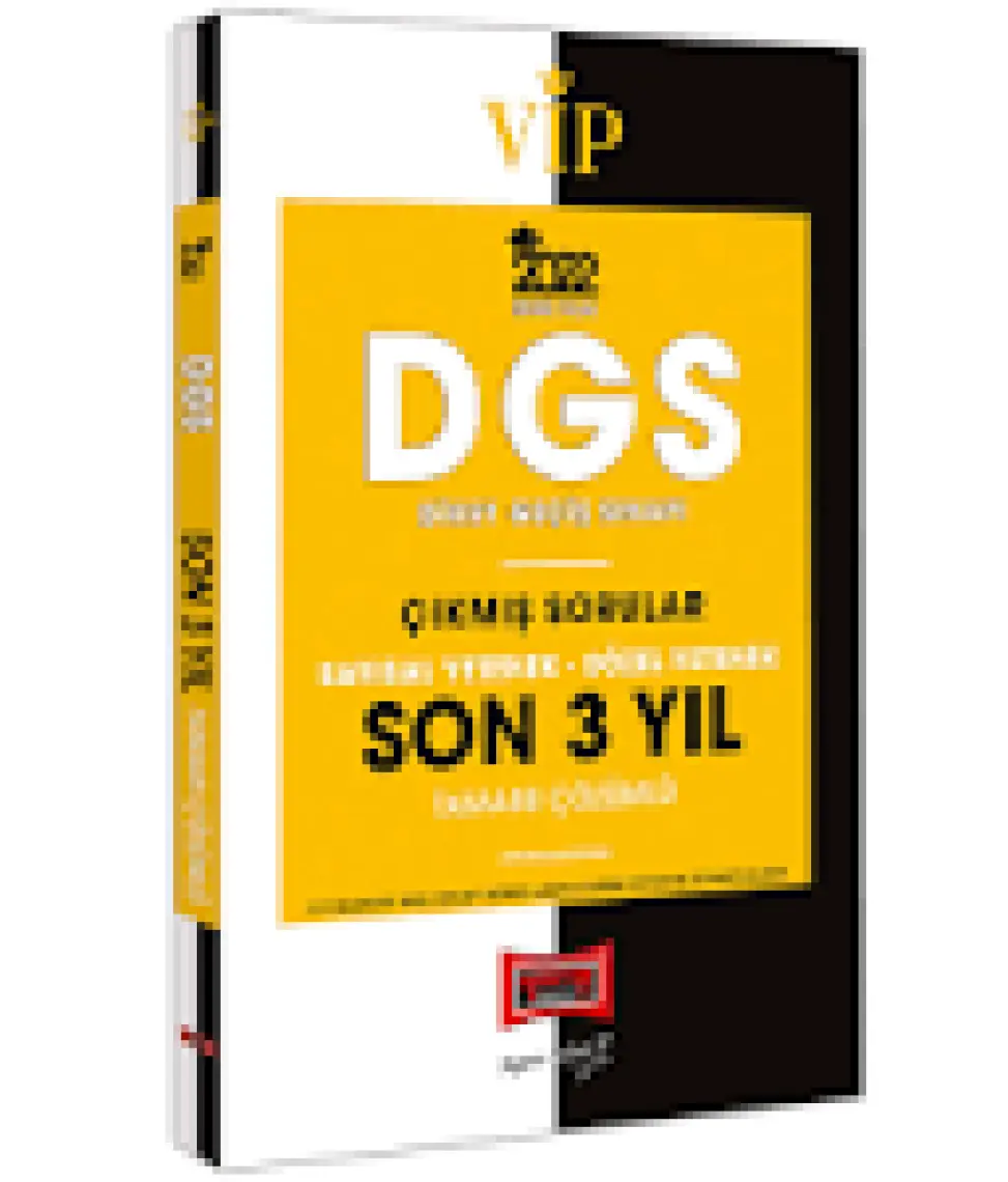 Yargı Yayınevi DGS 2022 VIP Sayısal Yetenek Sözel Yetenek Tamamı Çözümlü Son 3 Yıl Çıkmış Sorular