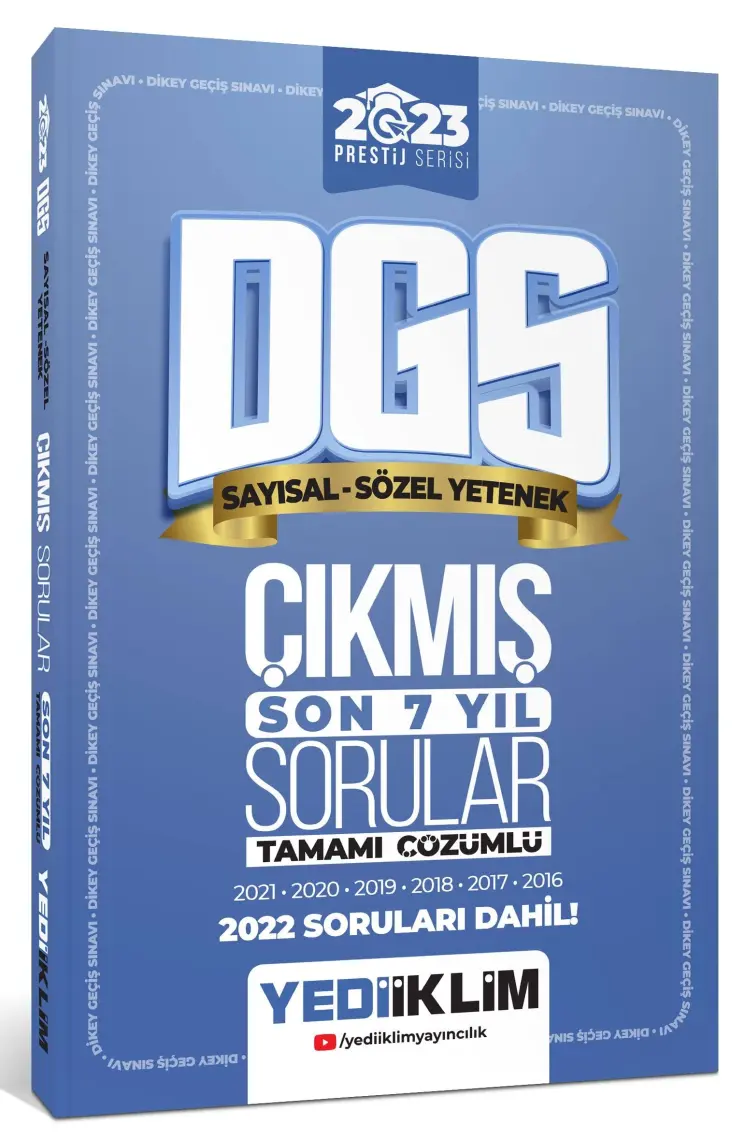 Yediiklim Yayınları ALES 2023 Tamamı Çözümü Son 7 Yıl Çıkmış Sorular