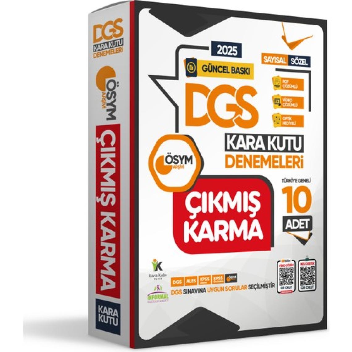 İnformal Yayınları 2026 DGS Sayısal-Sözel Ösym Çıkmış Soru Karma Kara Kutu 10'lu Deneme Paketi Türkiye Geneli D. Çözümlü