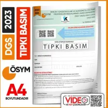 Karakutu Yayınları 2023 DGS Sayısal-Sözel ÖSYM Tıpkı Basım Çıkmış Soru Deneme Kitapçığı (Video Çözümlü Türkiye Geneli)