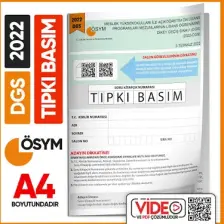 İnformal Yayınları DGS 2022 ÖSYM Tıpkı Basım Çıkmış Soru Türkiye Geneli Dijital Çözümlü Deneme Kitapçığı