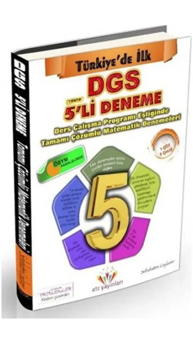 Atc Yayınları Dgs Tamamı Çözümlü 5'Li Matematik Deneme - Sebahattin Ceylaner