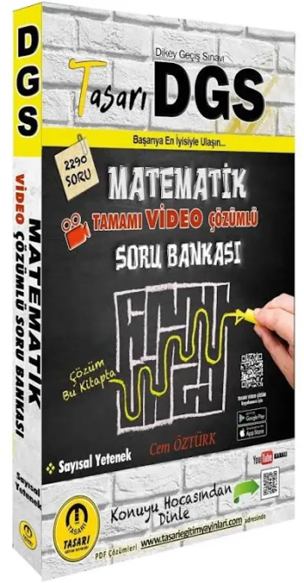Tasarı Yayınları DGS 2022 Matematik Video Çözümlü Soru Bankası
