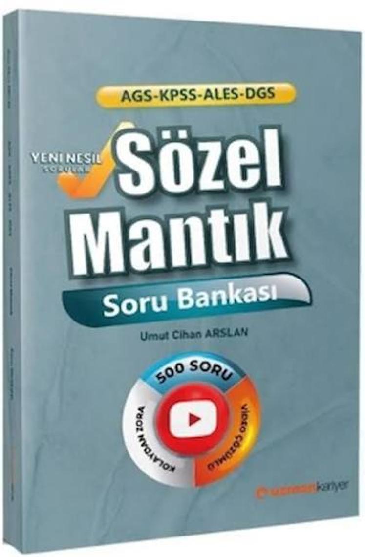 Uzman Kariyer Yayınları 2024 DGS ALES KPSS Sözel Mantık Soru Bankası