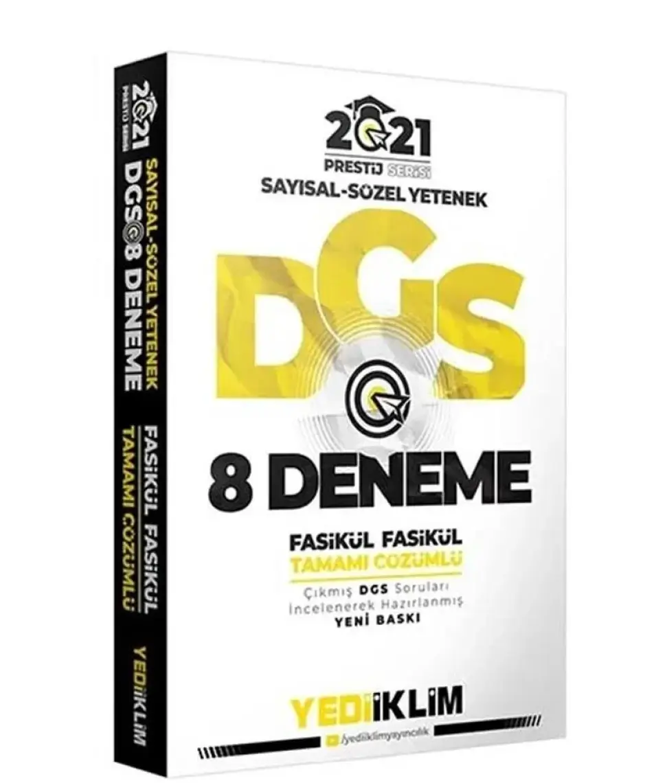 Yediiklim Yayınları 2025 DGS Sayısal Sözel Yetenek Fasikül Fasikül Tamamı Çözümlü 7 Deneme
