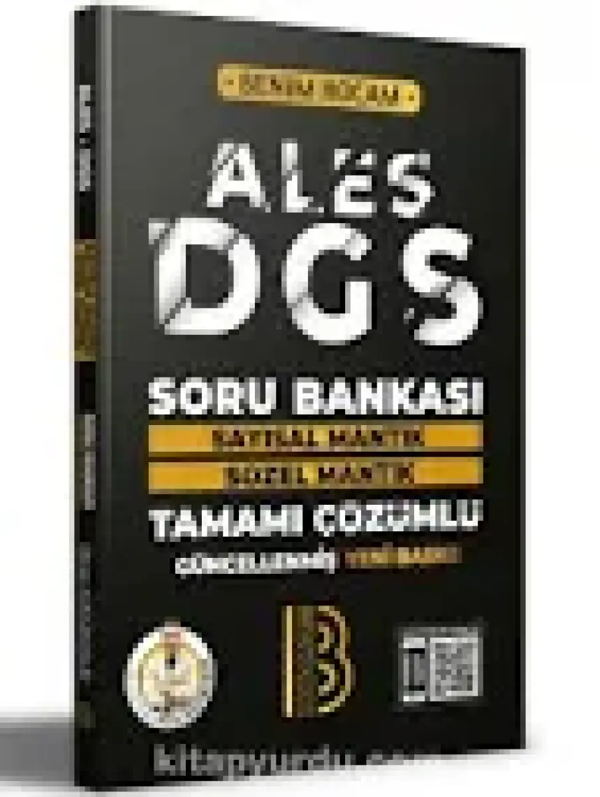 Benim Hocam Yayınları 2022 ALES DGS Tamamı Çözümlü Soru Bankası Sayısal Mantık Sözel Mantık