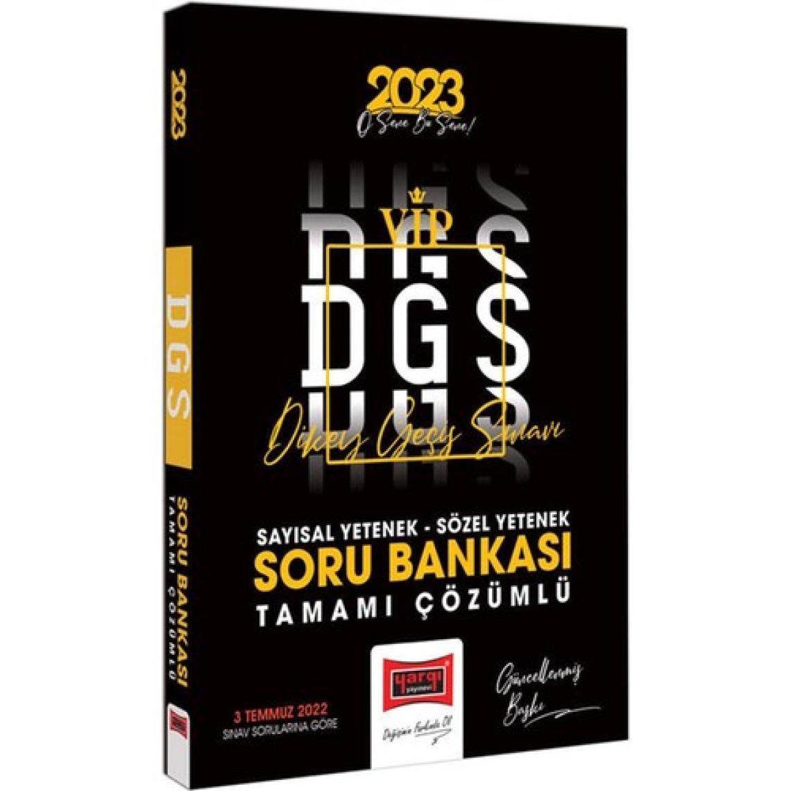 Yargı Yayınevi DGS 2023 Sayısal-Sözel Yetenek Tamamı Çözümlü Soru Bankası (Ciltli)