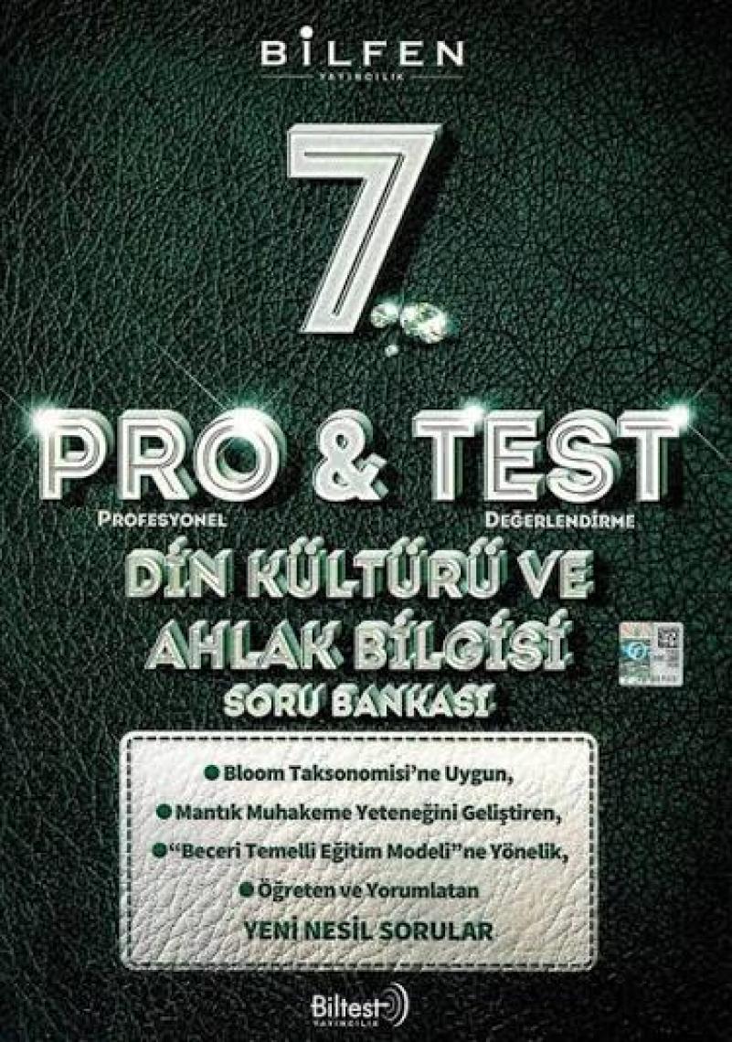 Bilfen Yayınları 7. Sınıf Din Kültürü ve Ahlak Bilgisi Pro&Test Soru Bankası