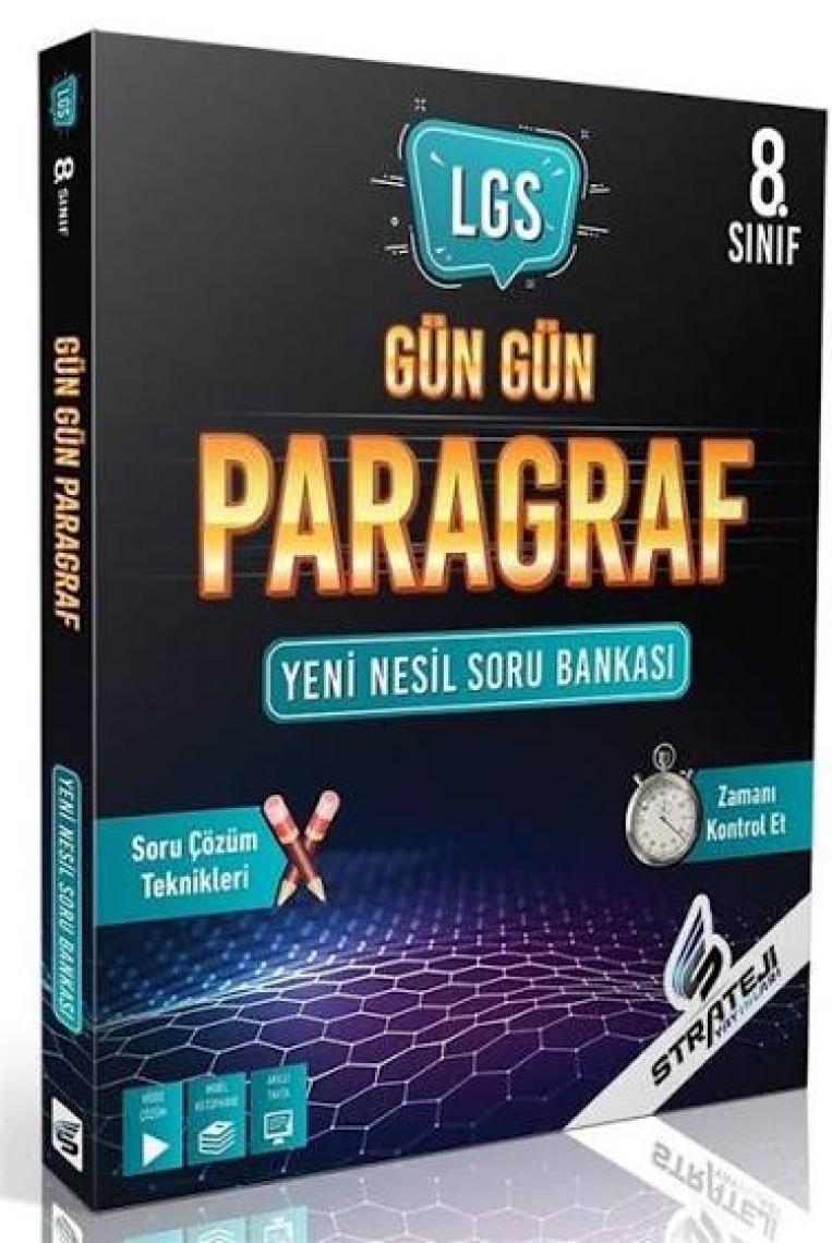 Strateji Yayınları Lgs 8.sınıf Gün Gün Parağraf Soru Bankası