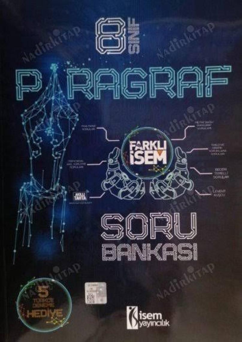 İSEM Yayıncılık 8. Sınıf Farklı Paragraf Soru + 5 Deneme