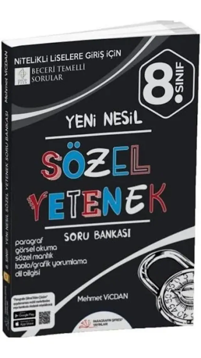 Paragrafın Şifresi Yayınları 8.Sınıf Sözel Yetenek Soru Bankası