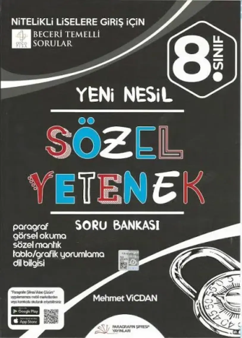 Paragrafın Şifresi Yayınları 8.Sınıf Sözel Yetenek Soru Bankası